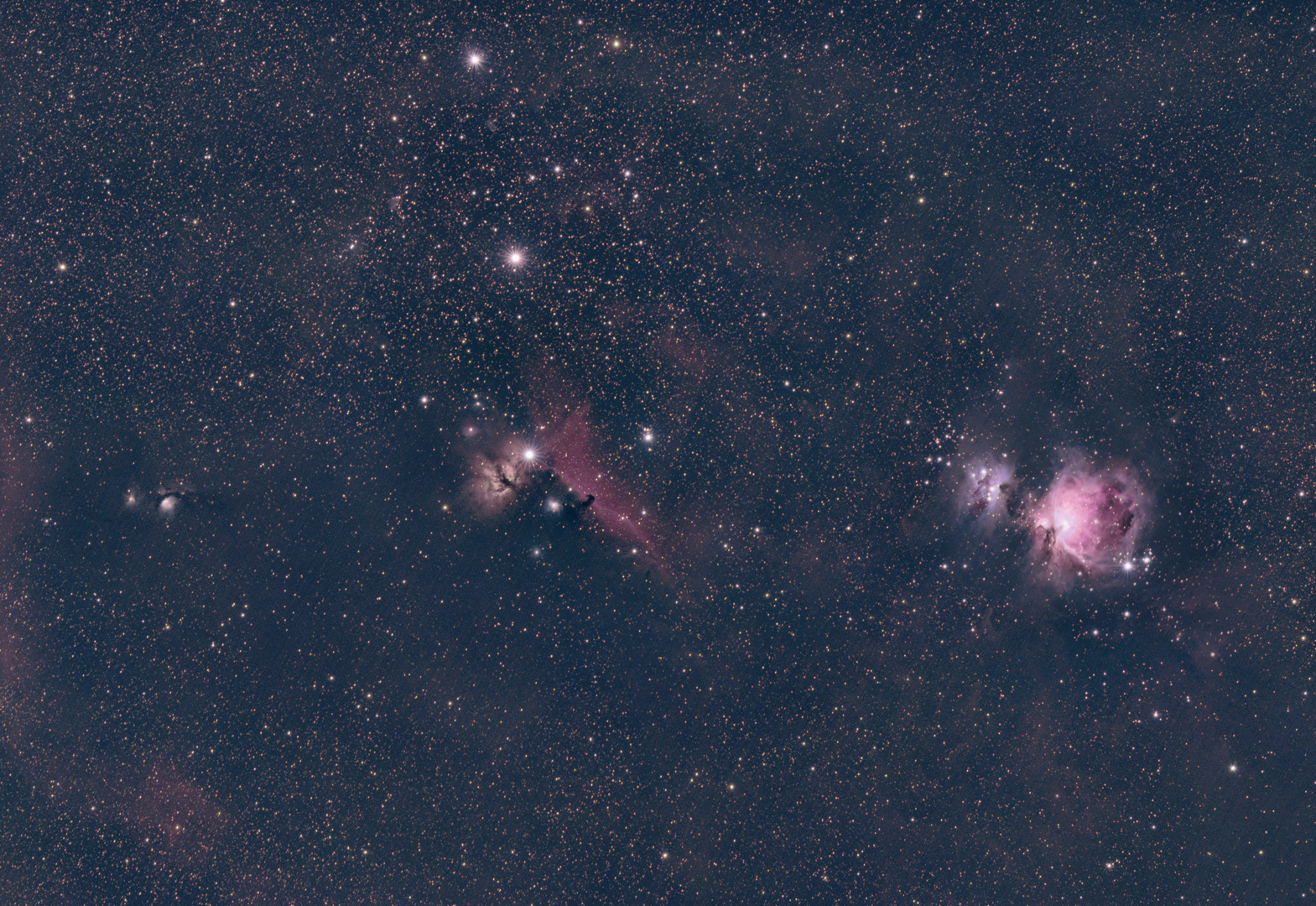 Widefield-Aufnahme im Sternbild Orion