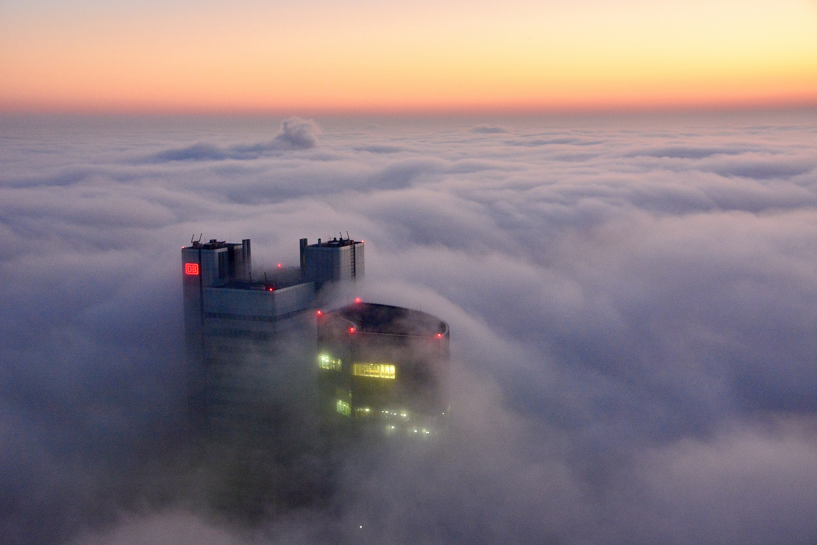 Wie aus dem Flugzeug, aber doch nur vom Maintower