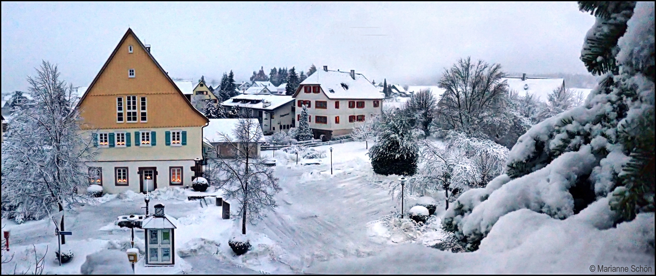 Wie das eben im Winter so bei uns im Nordschwarzwald  ist ...  