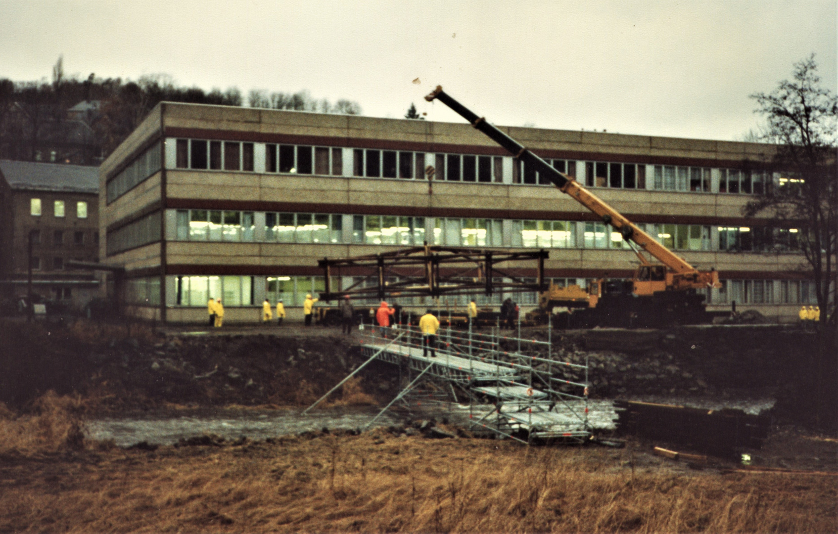 Wie dazumal 1992 Scan Beginn des Rennsteiges in Blankenstein über die Selbitz