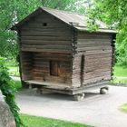 Wie dazumal : 23.06.2005 Blockhaus vor dem Schloss Turku 