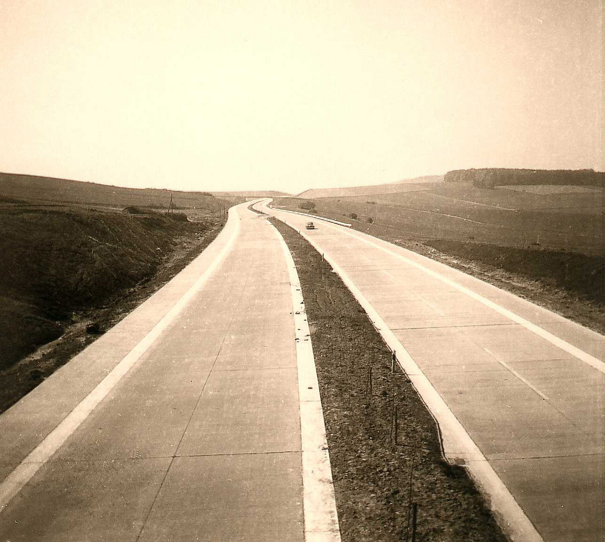 Wie Dazumal: Autobahn Seesen/ Northeim 1959  