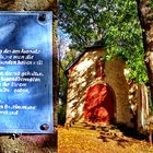 Wie Dazumal - Collage Info von Kapelle und Baum an der Alten Burg ...