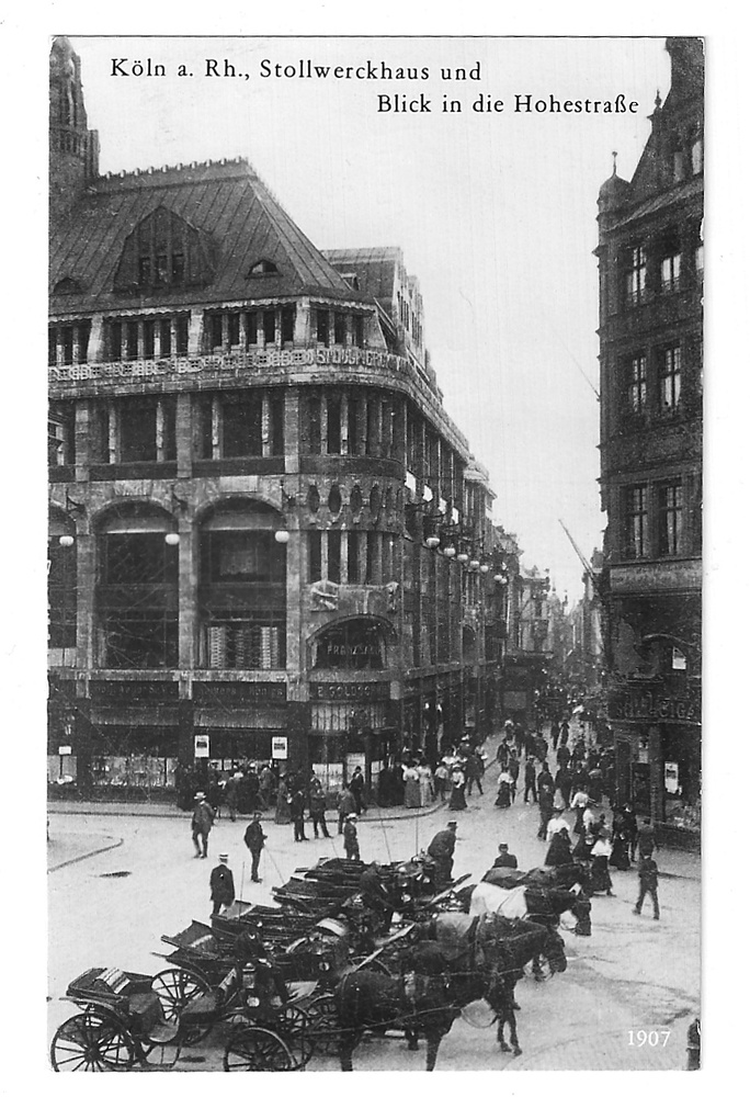 *wie dazumal*  -  Droschken am Wallrafplatz  1907