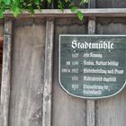 Wie dazumal  ehem Stadtmühle Dinkelsbühl