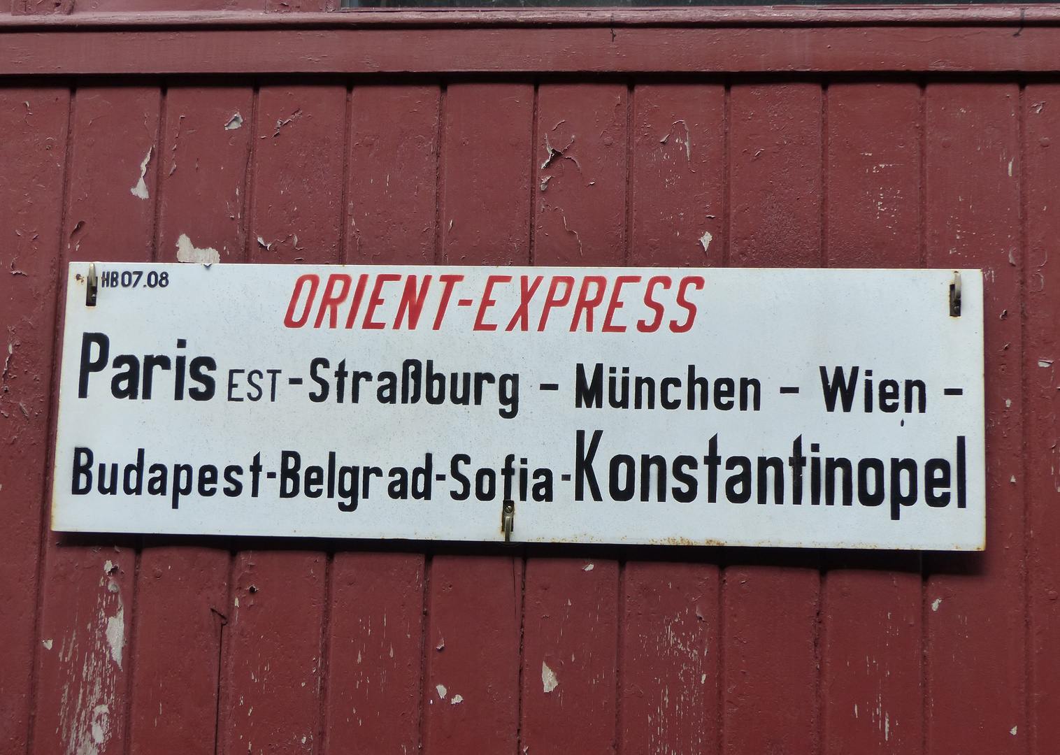 wie dazumal - Fahrt mit dem Orient-Express