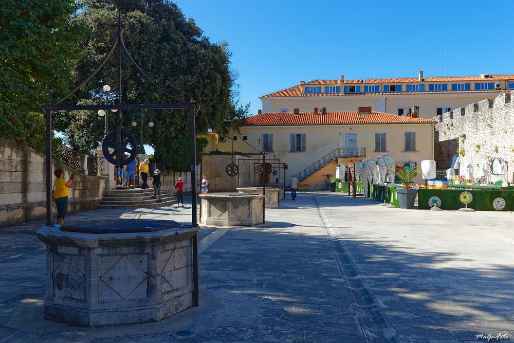 Wie Dazumal - Fünf-Brunnen-Platz in Zadar