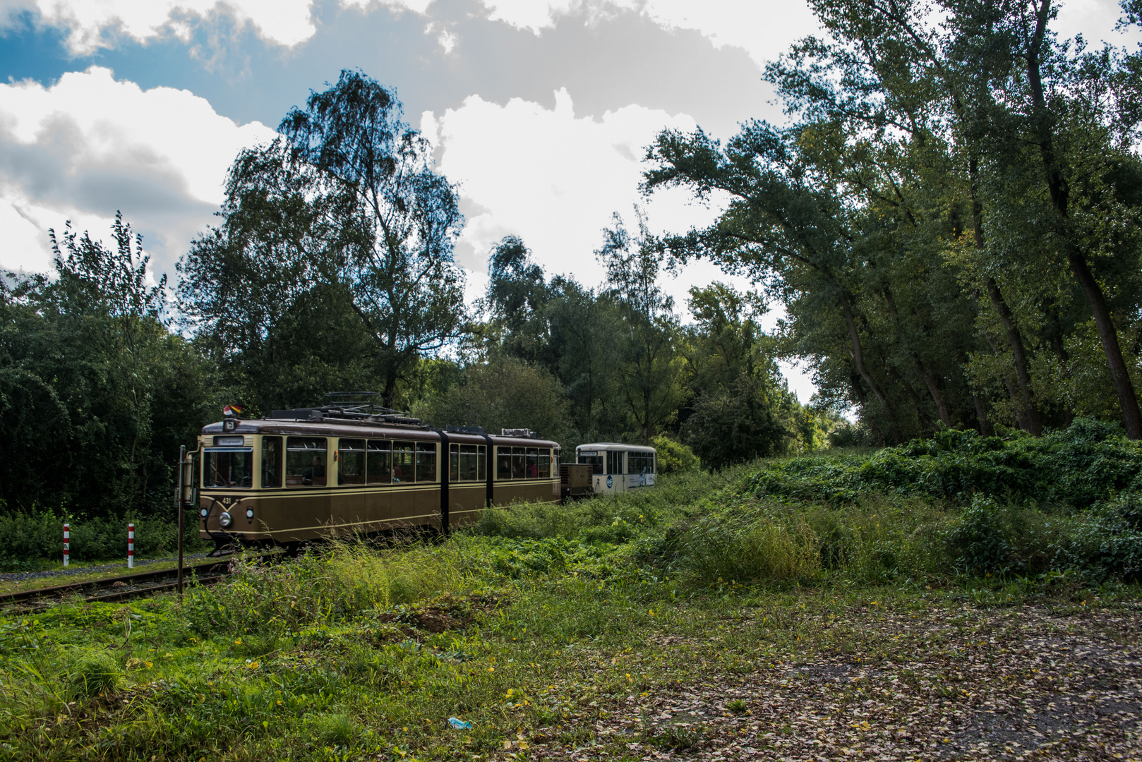 "wie dazumal" historische Strassenbahn