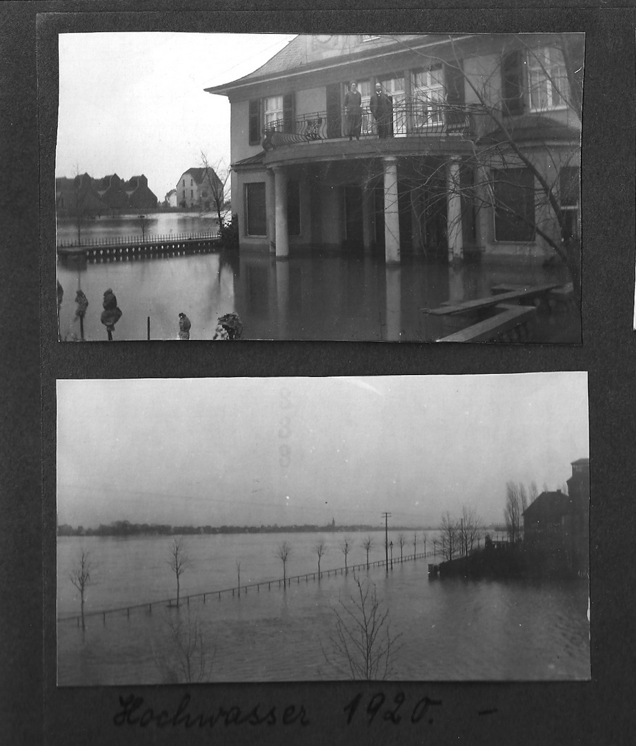 *wie dazumal*  ~    Hochwasser in Köln-Rodenkirchen 1920