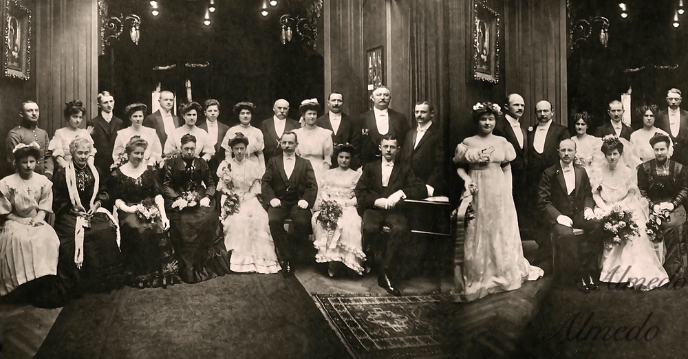 Wie dazumal-Hochzeitsgesellschaft 1902...