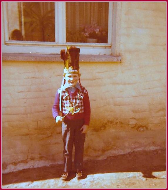 Wie dazumal...... Ich beim Fasching 1976