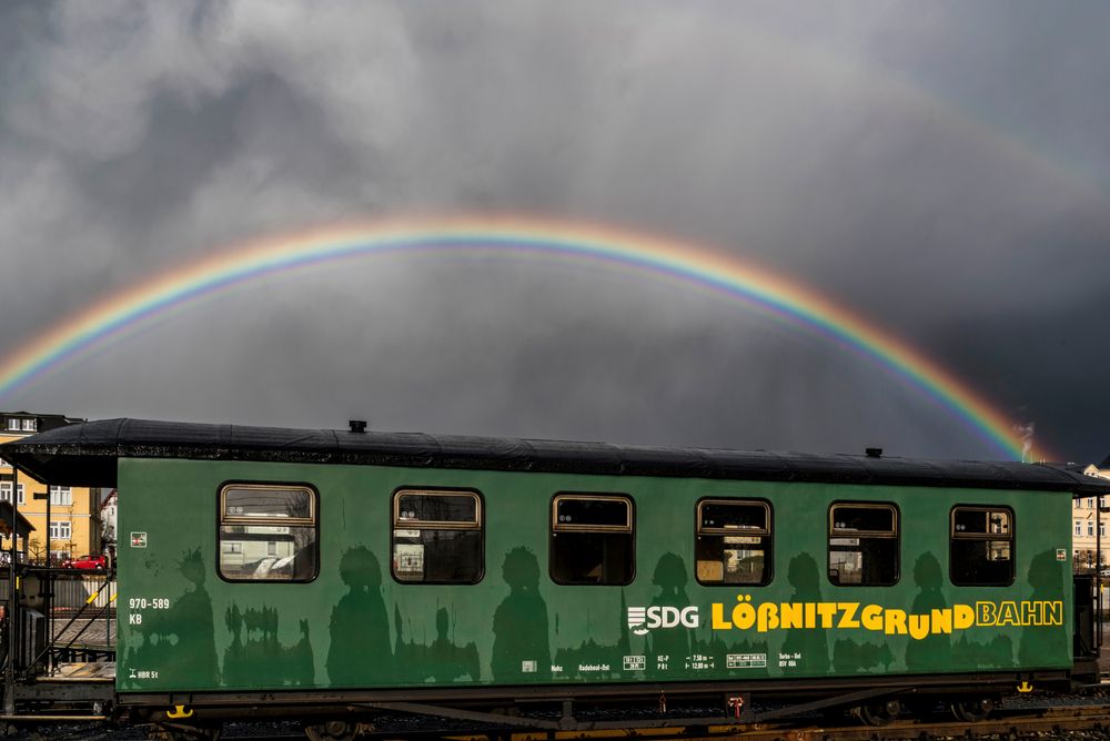 wie dazumal nur mit neuer Beschriftung und mit Regenbogen