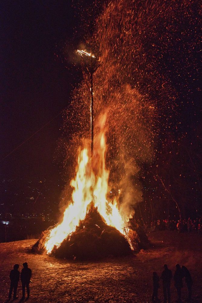 wie dazumal - Osterfeuer in Attendorn 2018