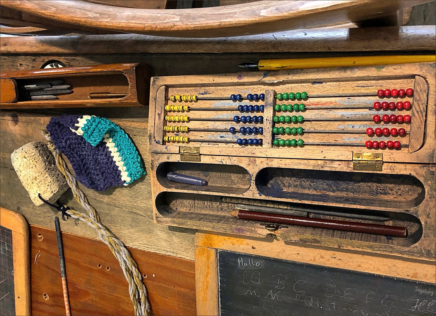 # wie dazumal: Schülerpult #