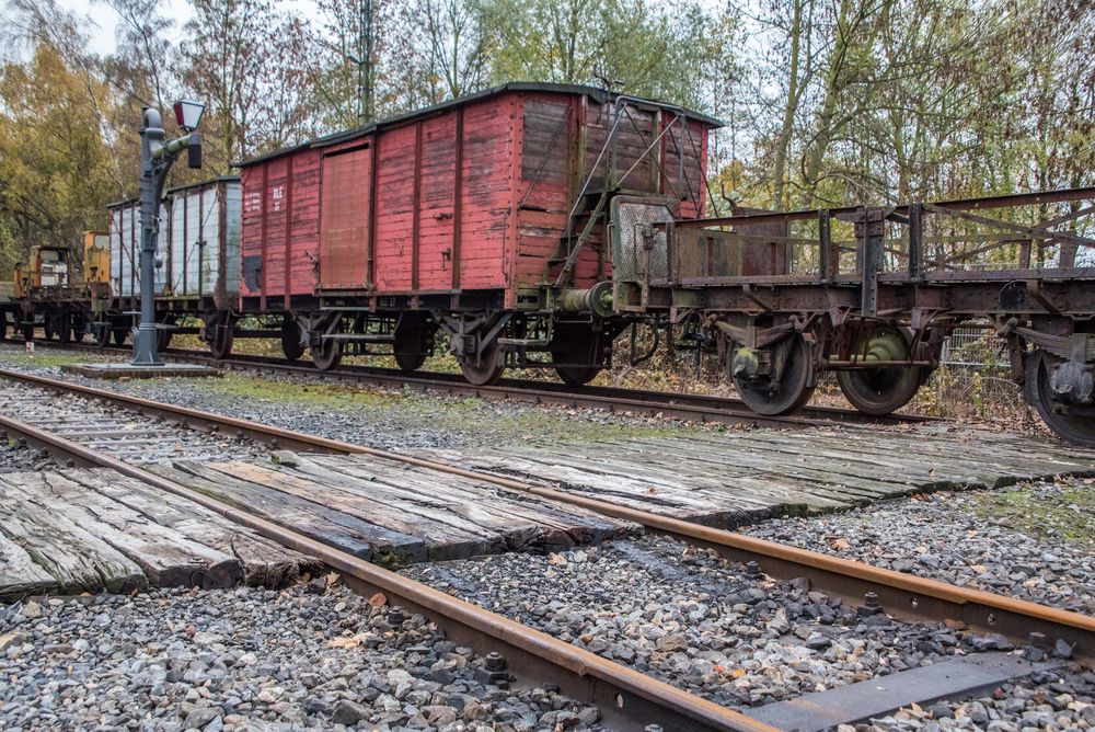 wie dazumal - Waggons bei der Bahn