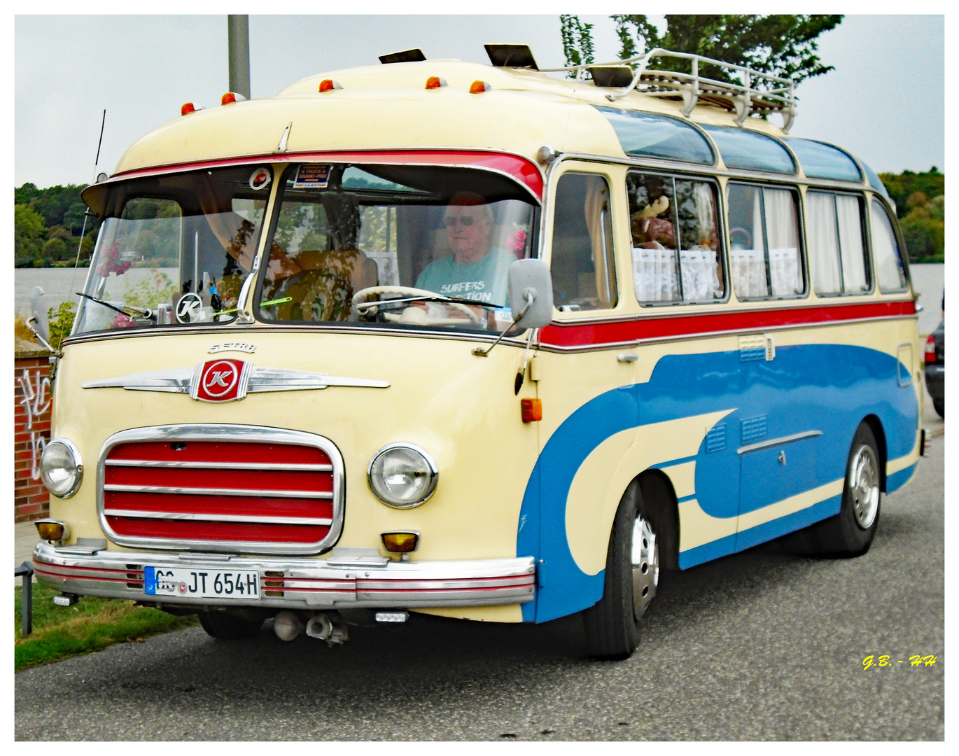 wie dazumal......Bus SETRA S 6, Baujahr 1960 .....