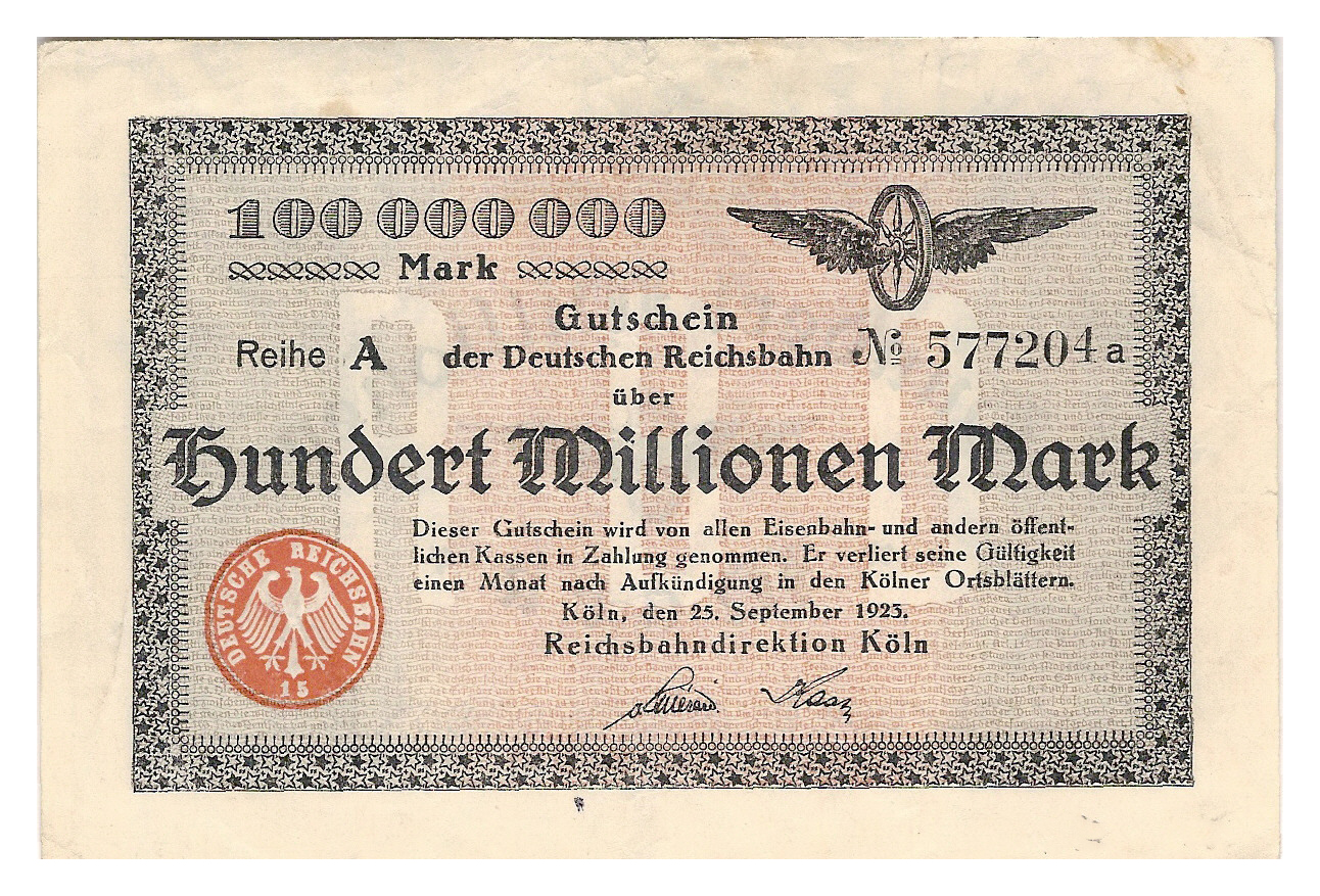 wie dazumal....DEUTSCHE REICHSBAHN 1923....