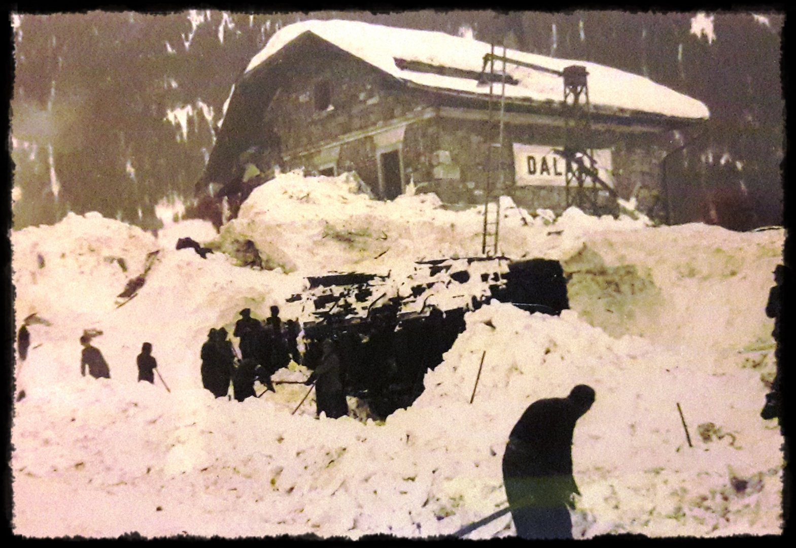 Wie Dazumal_____Lawinenunglück 1954 in Dalaas