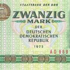 wie dazumal.....STAATSBANK DER DDR -  ZWANZIG MARK 1975  -