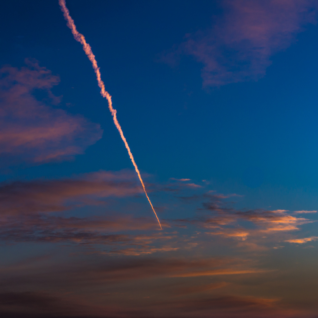 wie ein Pfeil vom Himmel