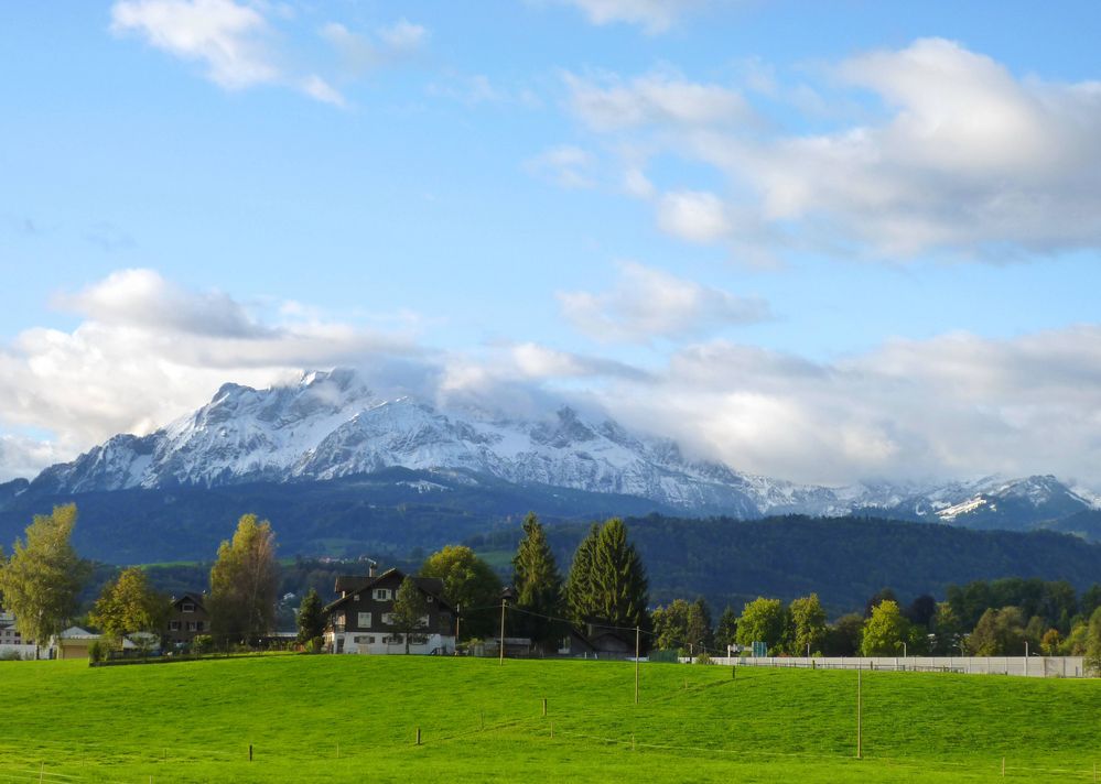 Wie ein Zuckerguss über dem Pilatus ...