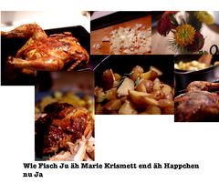 Wie Fisch Ju äh Marie Krismett end äh Happchen nu Ja