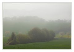 Wie gläsern wirkt die Landschaft... - oder: Nebel- Kulissen