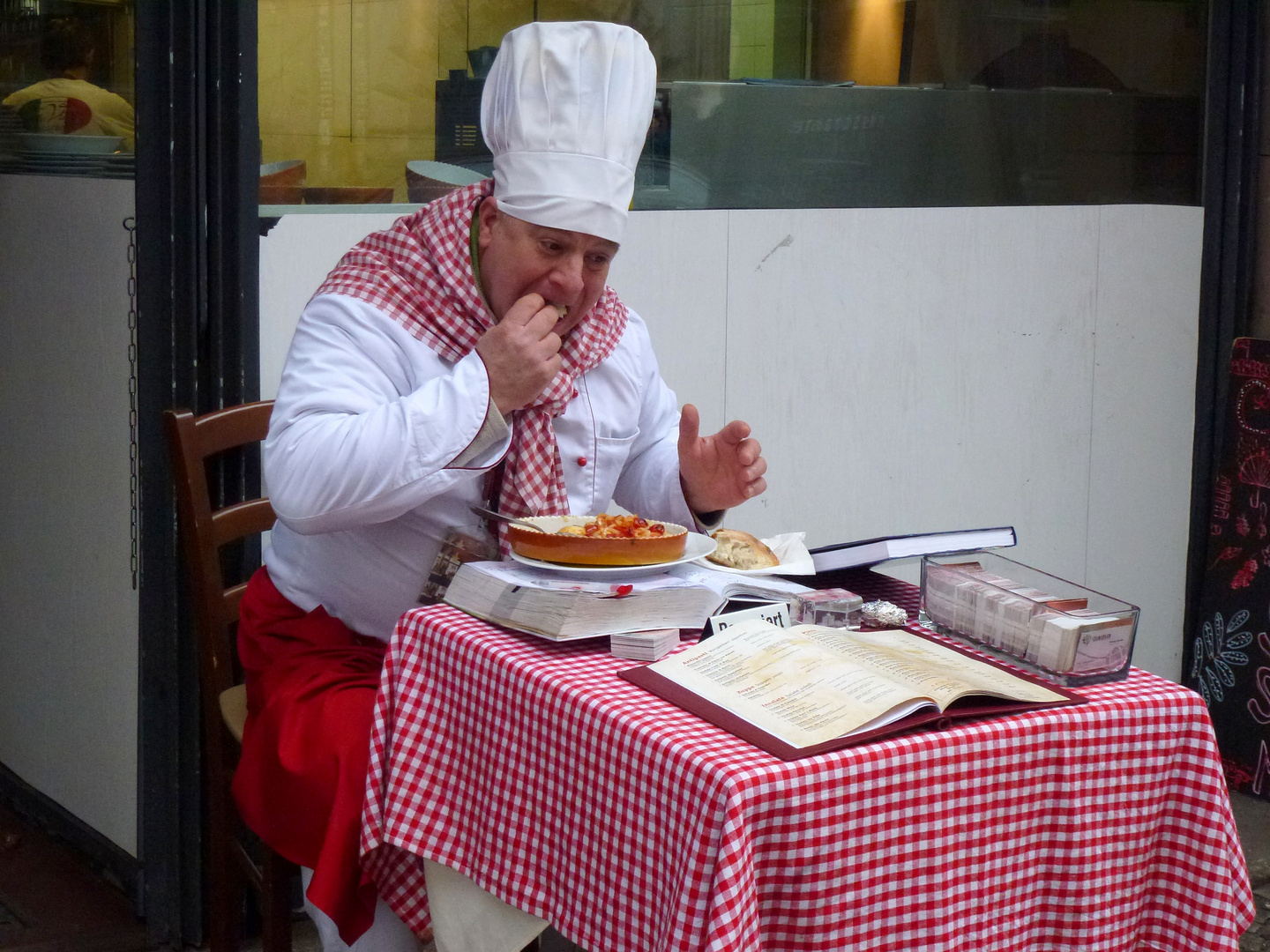 Wie kommt der Koch zum Essen?