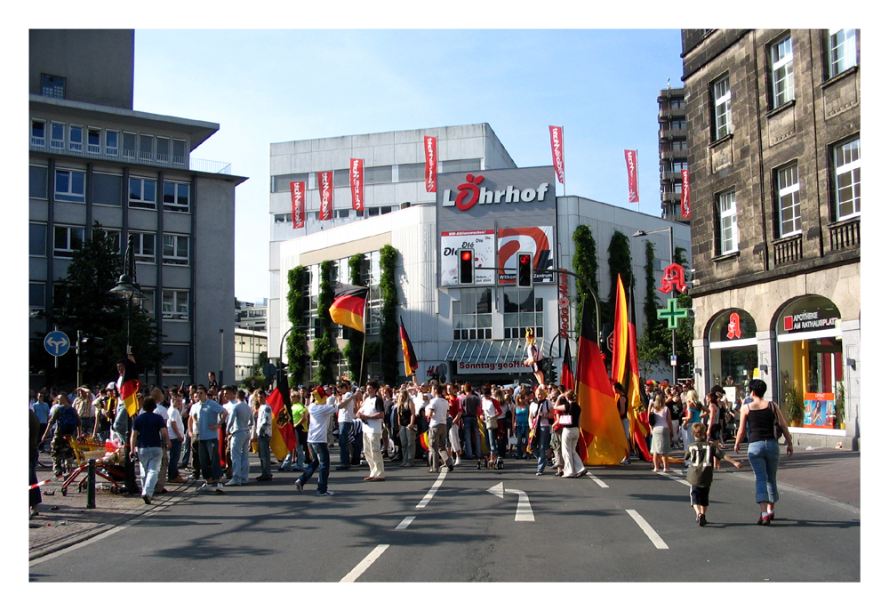 Wie schnell man eine Straße sperren kann...