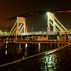 Wiecker Holzklappbrücke bei Nacht