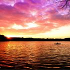 wieder mal ein Sonnenuntergang am U-See und die Stille genießen