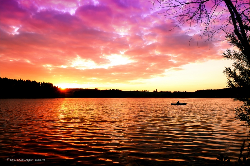 wieder mal ein Sonnenuntergang am U-See und die Stille genießen