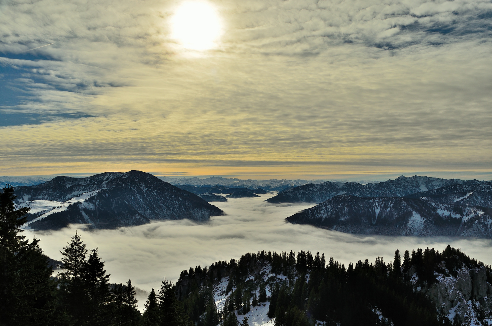 Wieder über den Wolken.....