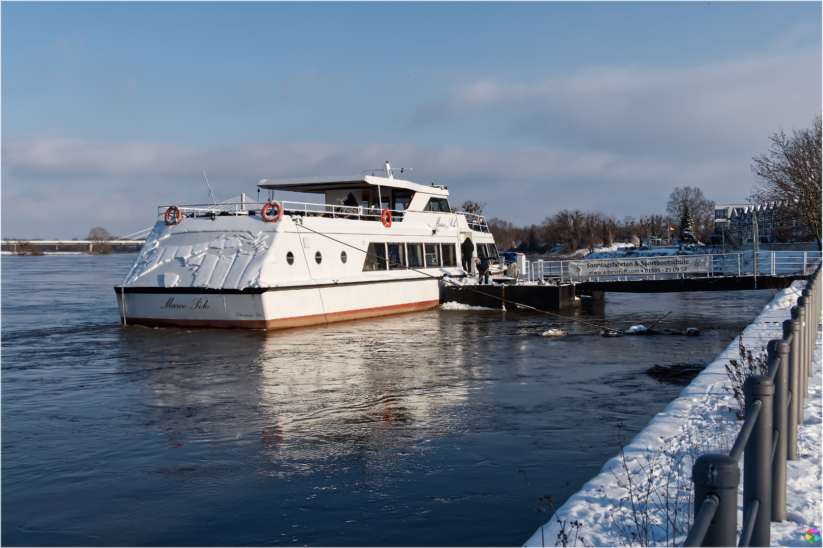 Wieder viel Wasser in der Elbe