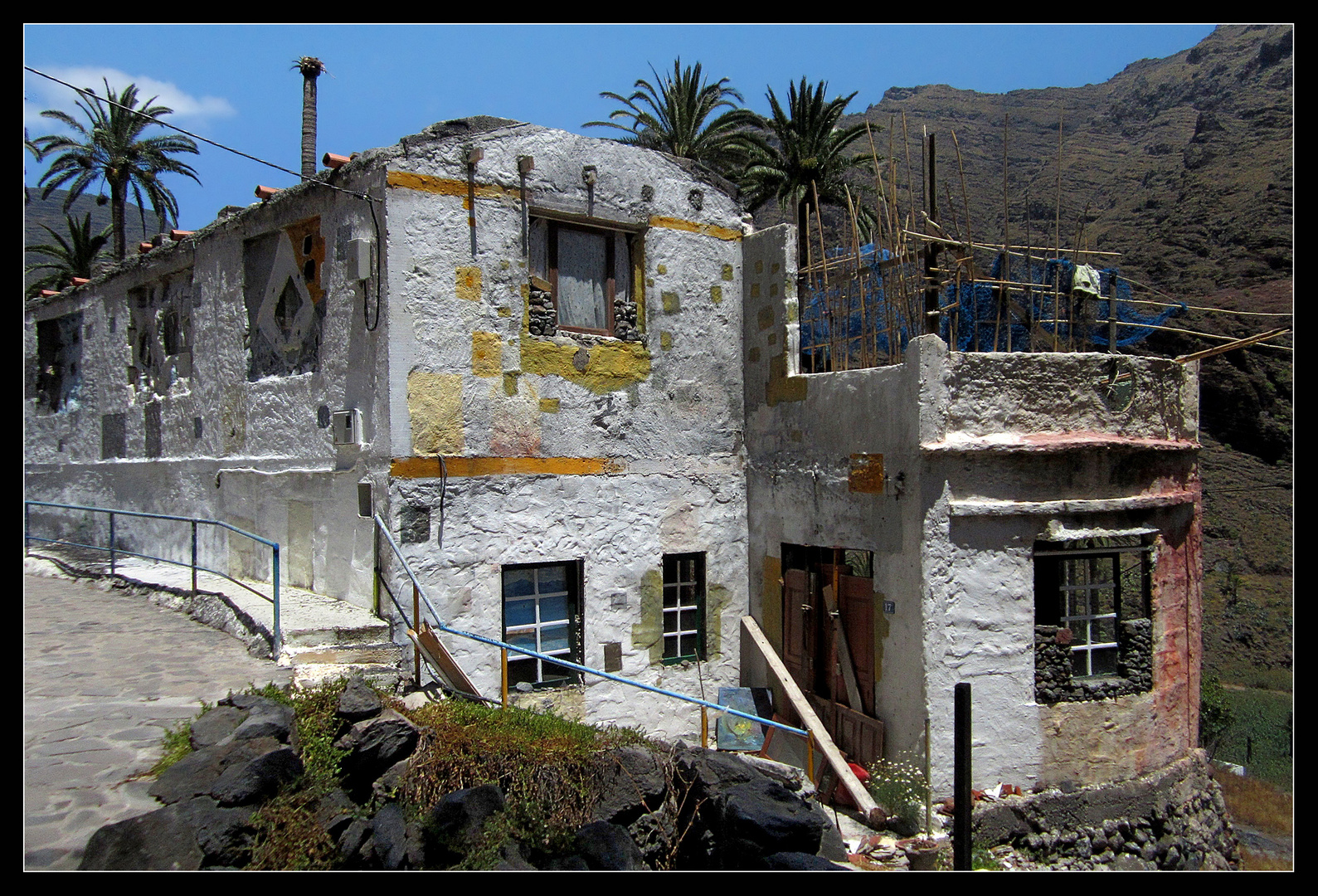 Wiederaufbau nach dem Brand ( Valle Gran Rey / La Gomera ) 2014 - 1