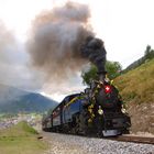 Wiedereröffnung des Furkabahn Oberwald-Gletsch-Realp Strecke 12/08/2010.