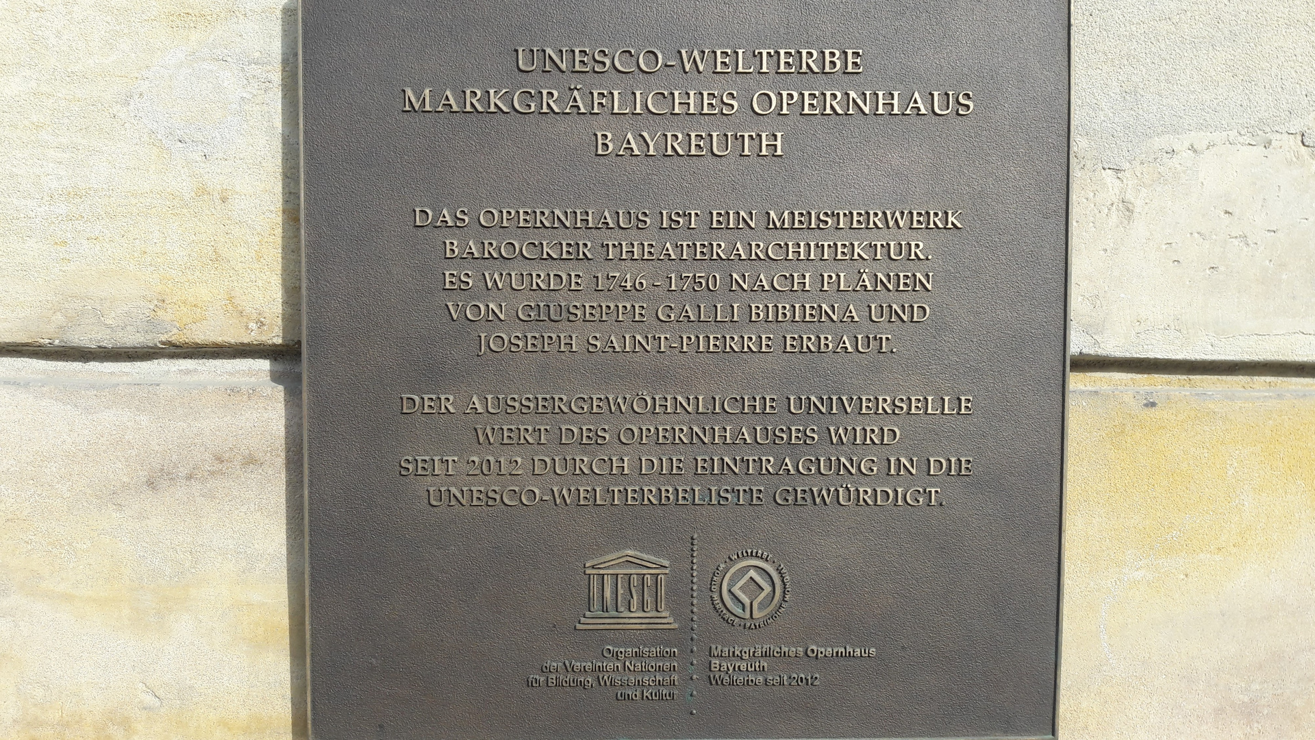 Wiedereröffnung Weltkulturerbe Opernhaus Bayreuth 