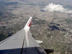 Wien aus dem Flugzeug