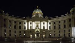 Wien bei Nacht: Michaelerplatz