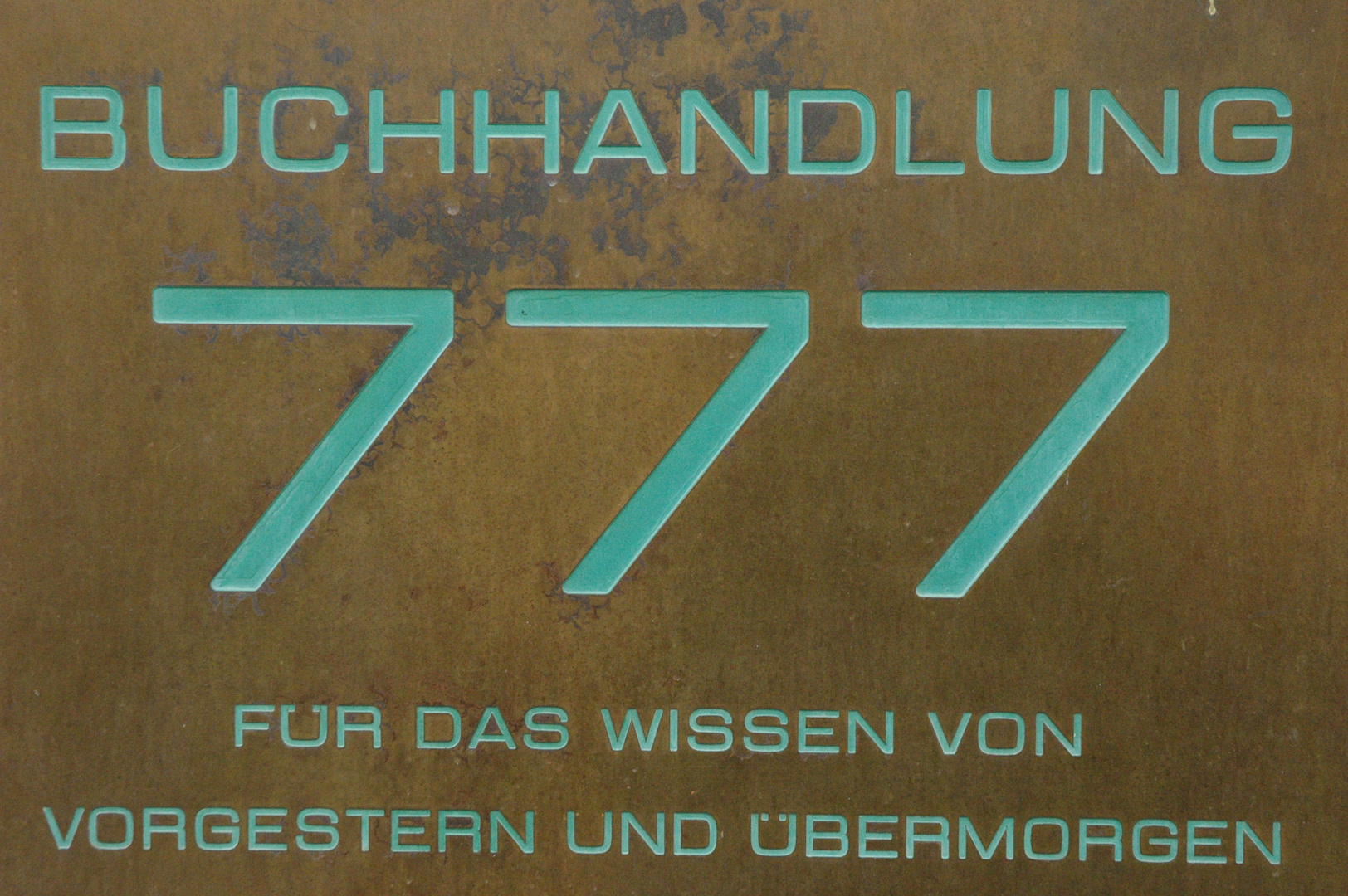 Wien - Buchhandlung 777, für das Wissen von vorgestern und übermorgen