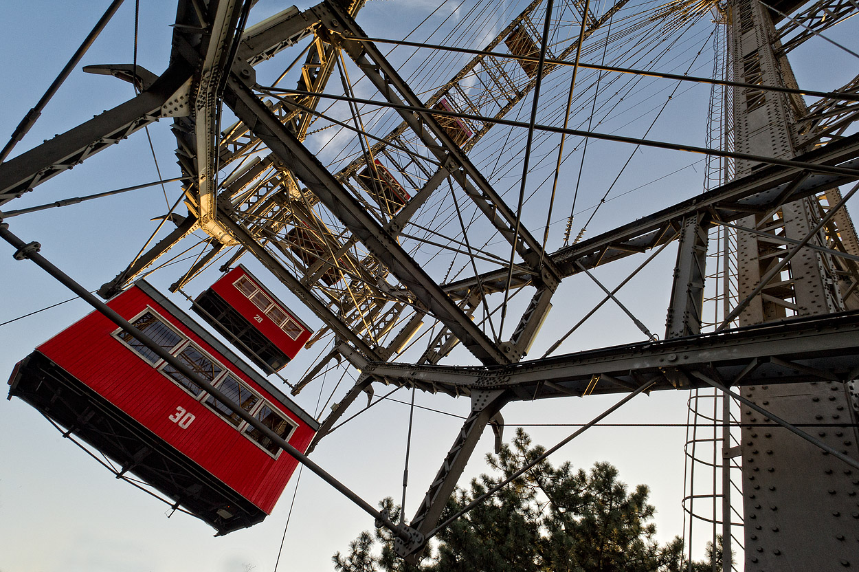 Wien - die Gondeln vom Riesenrad