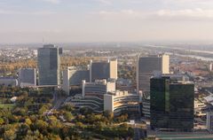 Wien Donau City - Donaupark - Donauturm - Vieuw on UNO City from Donauturm - 03