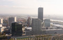 Wien Donau City - Donaupark - Donauturm - View on UNO City from Donauturm - 04