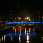 Wien - Donaukanal mit blauer Brücke