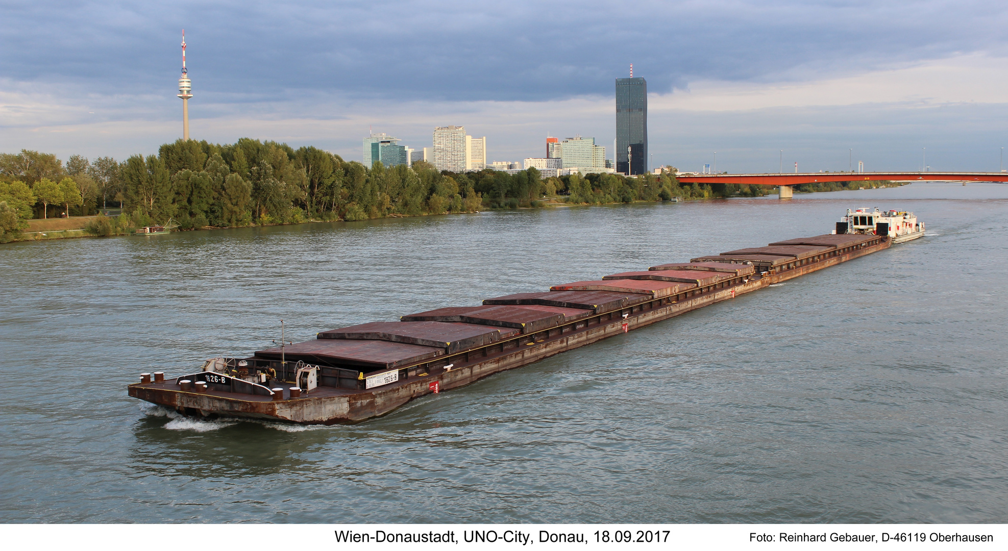 Wien-Donaustadt, UNO-City, Donau, 18.09.2017