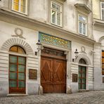 Wien Eingang zur Stadttempel Synagoge
