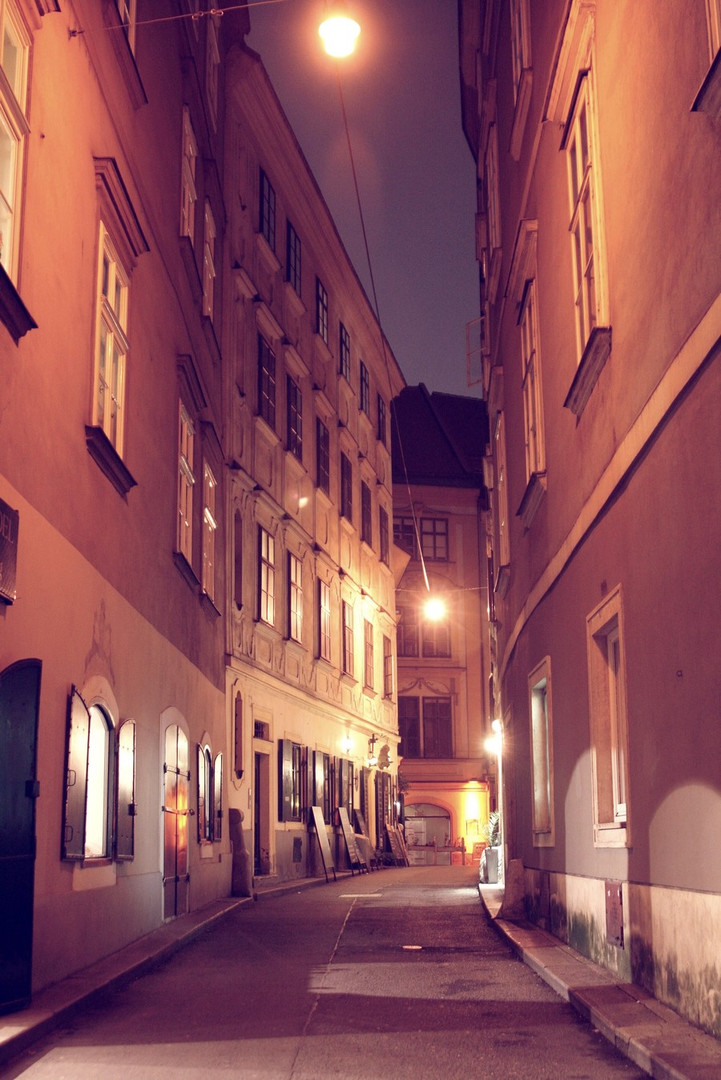 Wien, erster Bezirk, bei Nacht