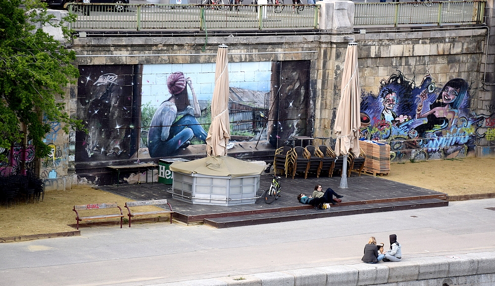 Wien, Graffiti am Donaukanal...