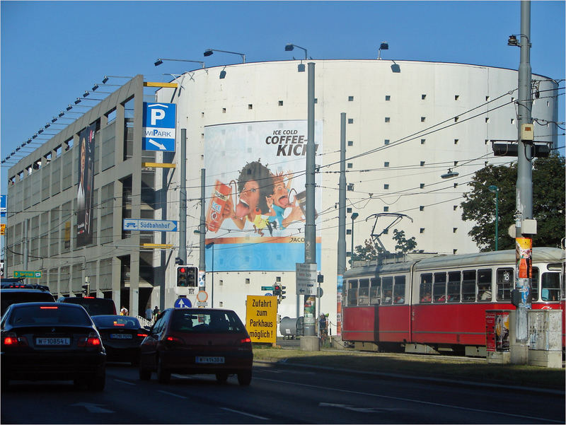 Wien - gürtel - südbahnhof - parkhaus - stau