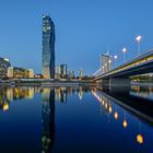 Wien Insel - View on Donau City with DC Tower - 03